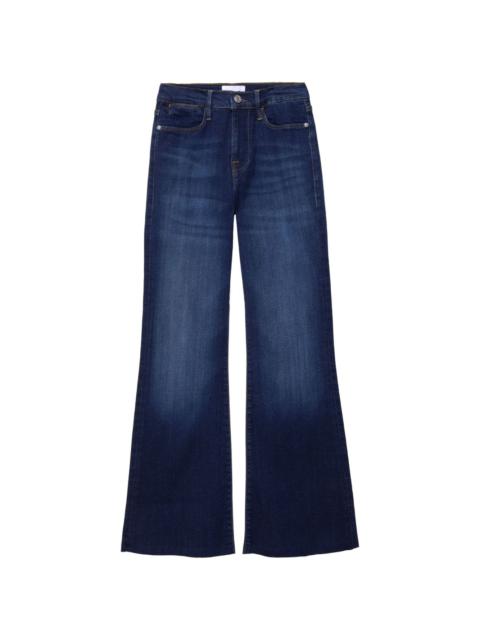 wide-leg cotton jeans