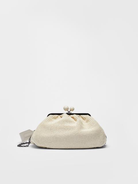 Max Mara LIVIA Medium raffia Pasticcino Bag