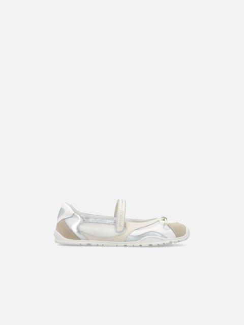PINKO SPORTY BALLET FLATS WITH INSERTS AND PINKO LETTERING