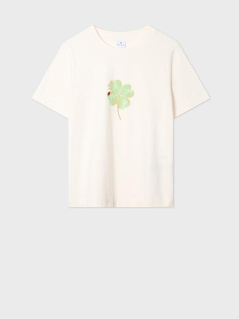 Paul Smith Women's Cream 'Clover' T-Shirt