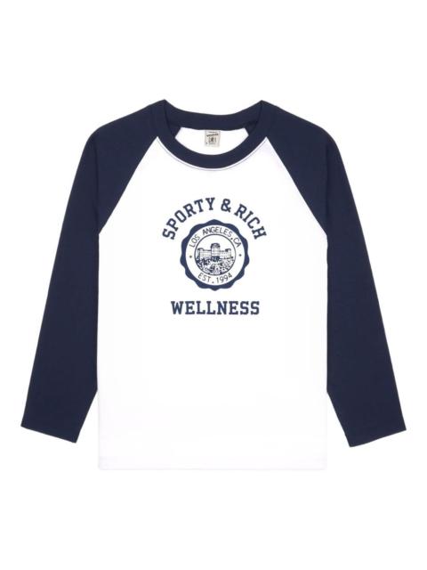 Sporty & Rich panelled cotton top