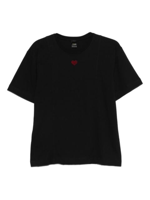 PINKO heart-detail T-shirt