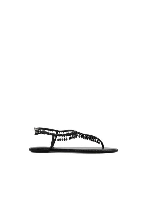 RENE CAOVILLA teardrop-beads embellished sandals