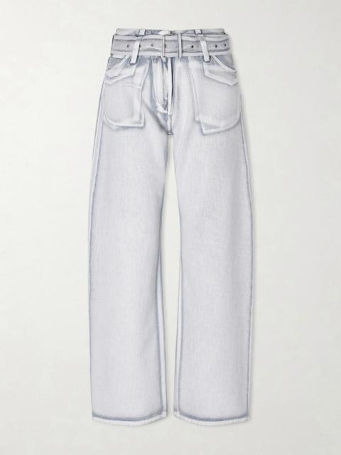 Acne Studios Trompe L'oeil Coated Low-rise Straight-leg Jeans