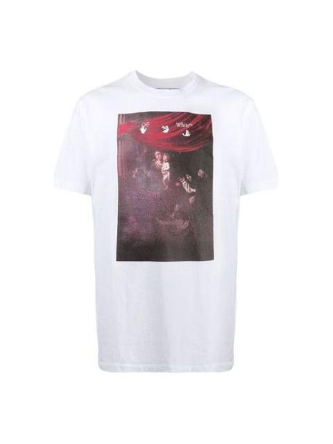 Off-White Off-White Men s SS21 Print Oversized White OMAA027S21JER0100101