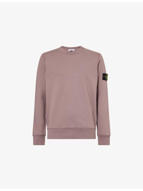 Stone Island Crewneck Logo-Patch Cotton Sweatshirt