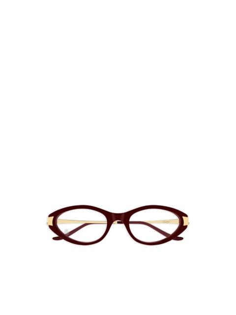 Cartier oval-frame glasses