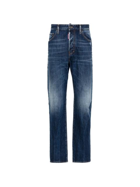 642 mid-rise straight-leg jeans