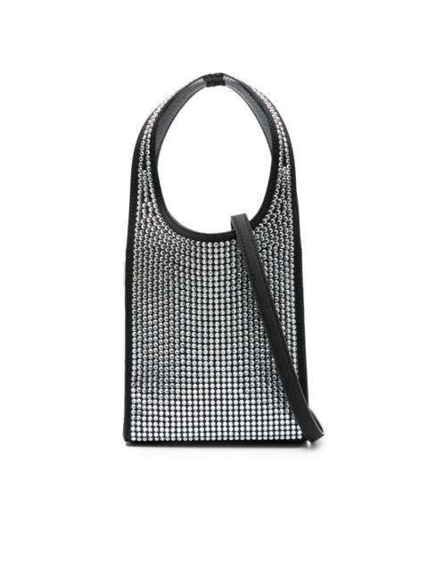 mini Swipe crystal-embellished tote bag