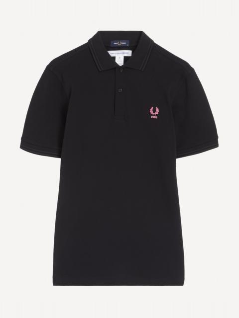 Comme des Garçons SHIRT x Fred Perry Pink Fluorescent Embroidery Polo Shirt