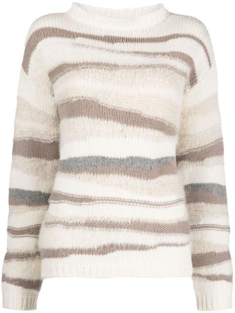 FABIANA FILIPPI striped crew neck jumper