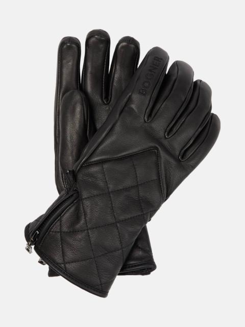 Dana quilted leather gloves