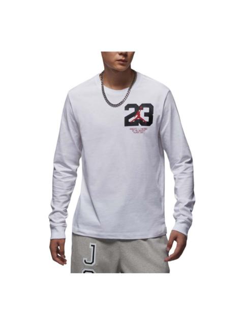 Jordan Air Jordan Sport Long Sleeve T-Shirt Asia Sizing 'White' FZ1982-100