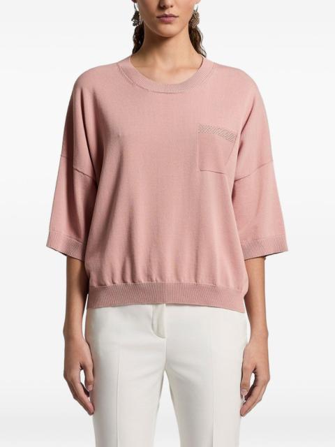 PESERICO cotton pocket sweater