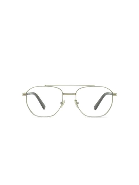 ZEGNA Road Brand Mark pilot-frame glasses