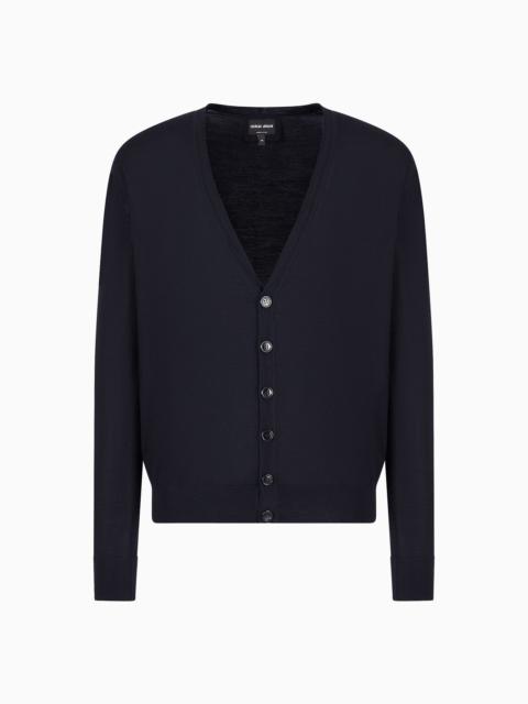 GIORGIO ARMANI Virgin wool cardigan