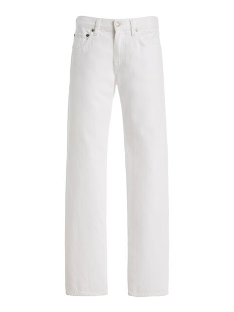 AGOLDE Rigid Low-Rise Slim Jeans white