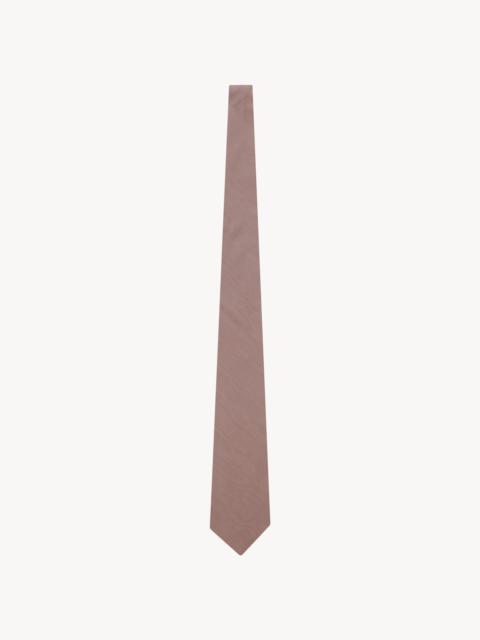 SAINT LAURENT WIDE TIE IN SILK GROSGRAIN
