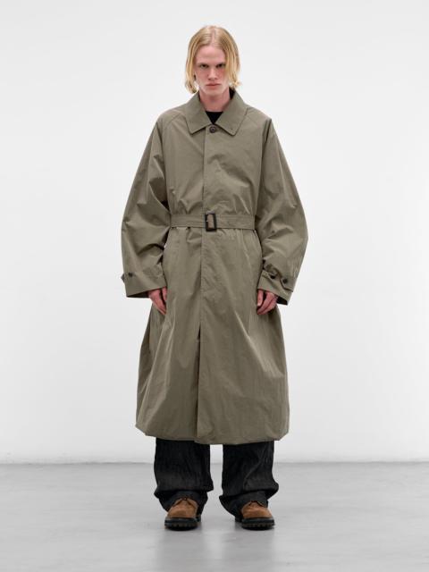 ssstein Taupe Nylon Raglan Trench Coat