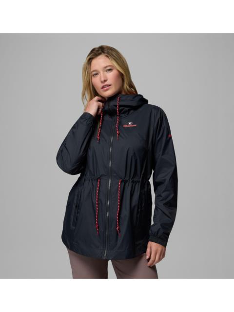 Columbia Women's Collegiate Lily Park Rain Jacket - Georgia