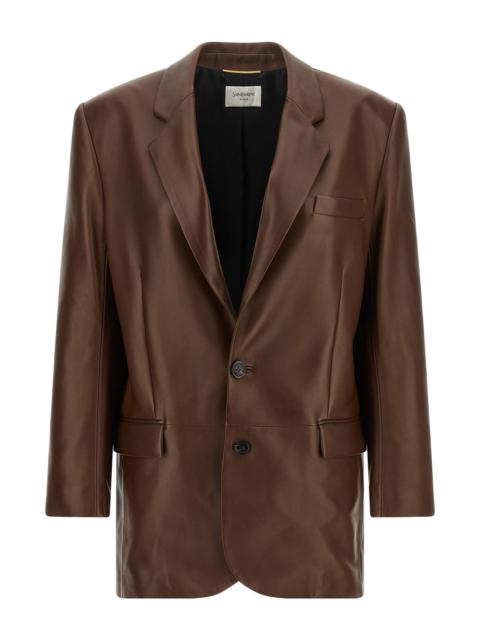 SAINT LAURENT Leather Blazer
