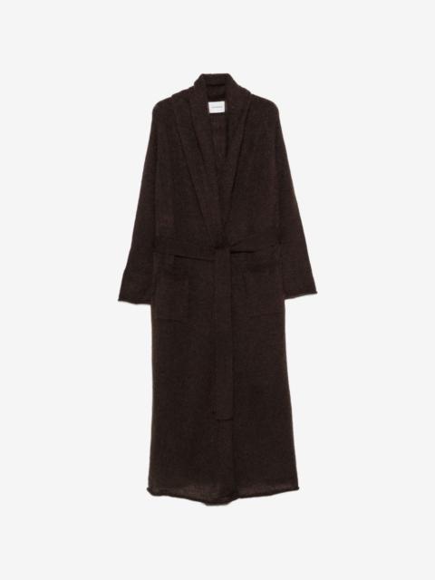 THE ANDAMANE belted shawl-collar cardigan
