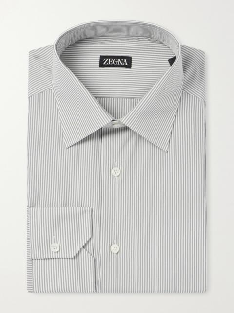 ZEGNA Trofeo Stripped Cotton-Poplin Shirt