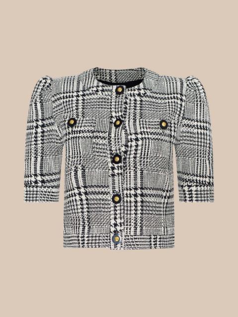 L'AGENCE Allegra Cropped Tweed Jacket