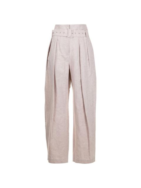 LOW CLASSIC high-waisted wide leg trousers