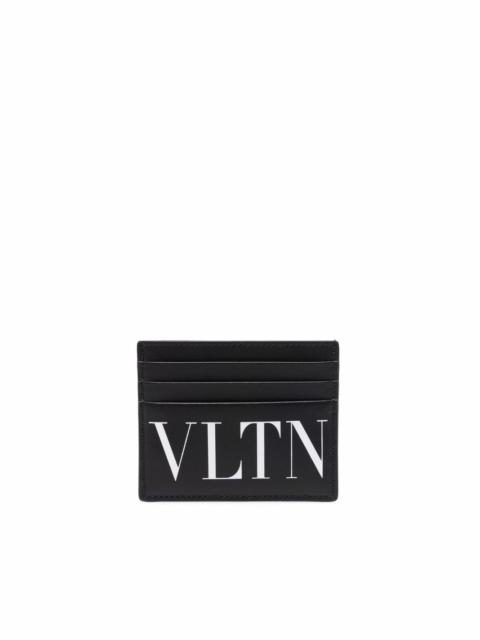 VLTN logo-print cardholder