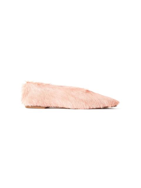 BY MALENE BIRGER Merina Fur Flats pink