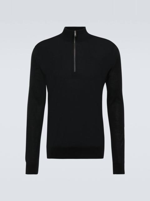 ZEGNA Wool half-zip sweater