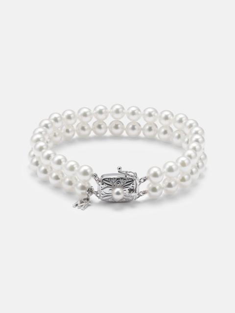 MIKIMOTO 18kt white gold bracelet with pearls