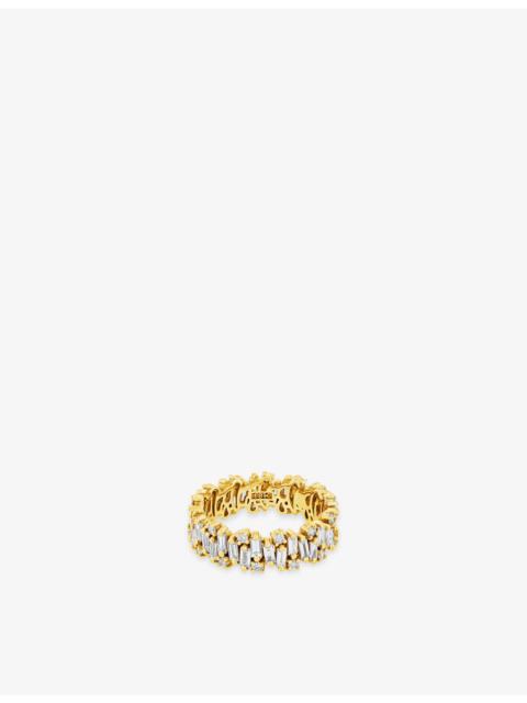 SUZANNE KALAN Firework 18ct yellow gold and 2.33ct diamond eternity ring