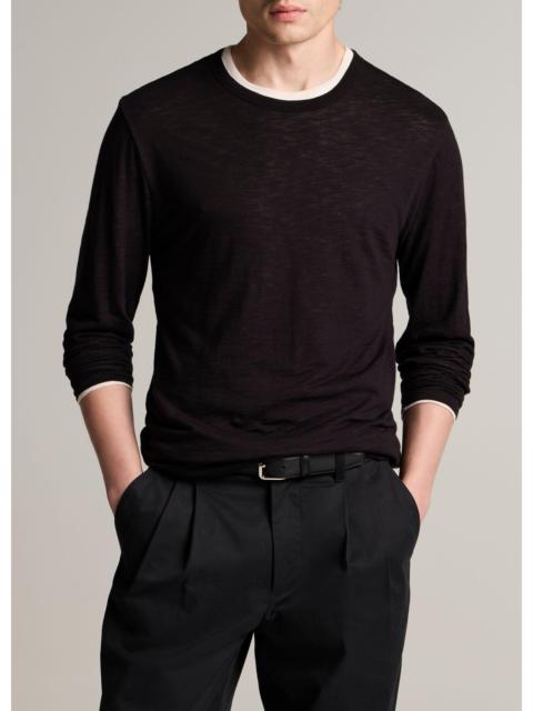 Vince Slub Pima Cotton Double-Layer T-Shirt