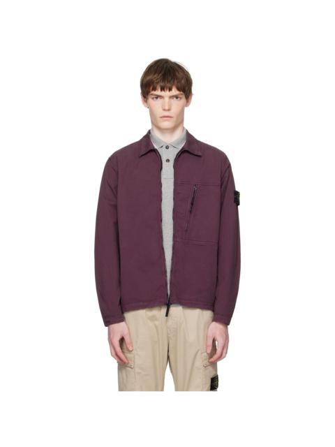 Stone Island Purple 1200003 Supima Cotton Twill Stretch-TC Jacket