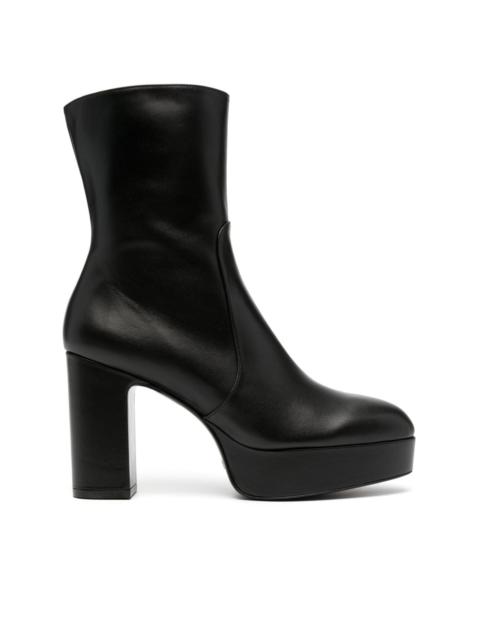 Lala 110mm zip-up leather boots