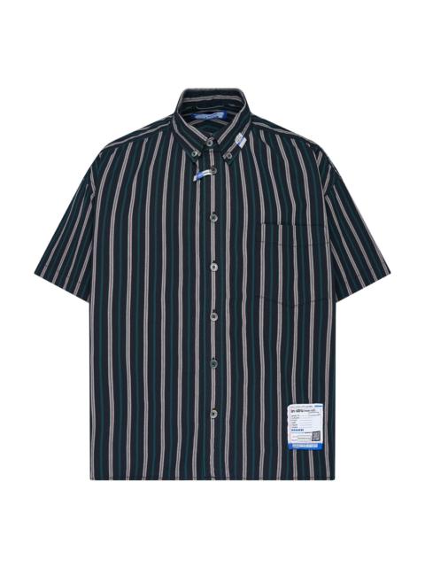Maison MIHARAYASUHIRO Cotton High Density Short Sleeve Stripe Shirt