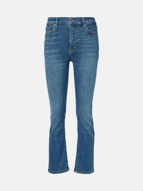 FRAME Le High Straight cropped straight jeans
