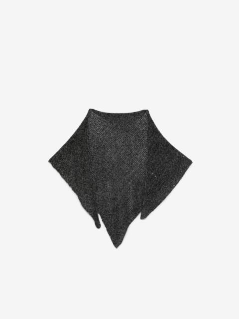 Faliero Sarti Risia sequin-embellished triangular scarf