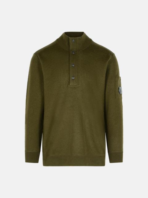 C.P. Company 'GRS' GREEN WOOL BLEND SWEATER