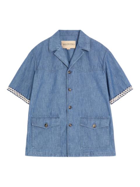 Valentino denim bowling shirt