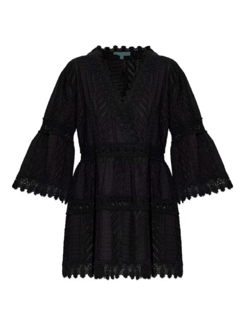 MELISSA ODABASH lace V-neck mini dress