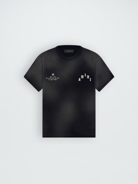 AMIRI VINTAGE COLLEGIATE TEE | REVERSIBLE