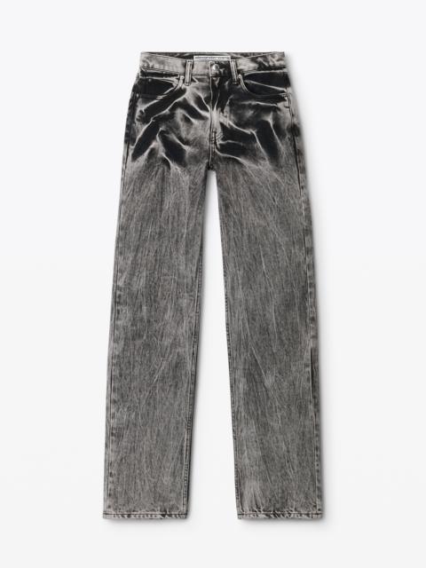 blade logo-embroidered ez mid-rise wide-leg jeans