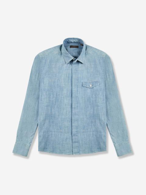 SLOWEAR Casual fit chambray shirt