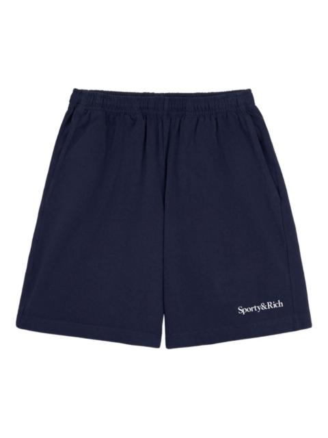 Sporty & Rich elastic-waistband logo shorts