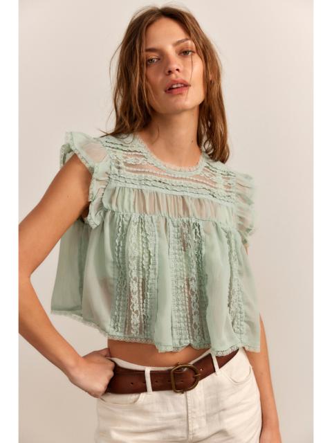 FREE PEOPLE Sun Drenched Blouse