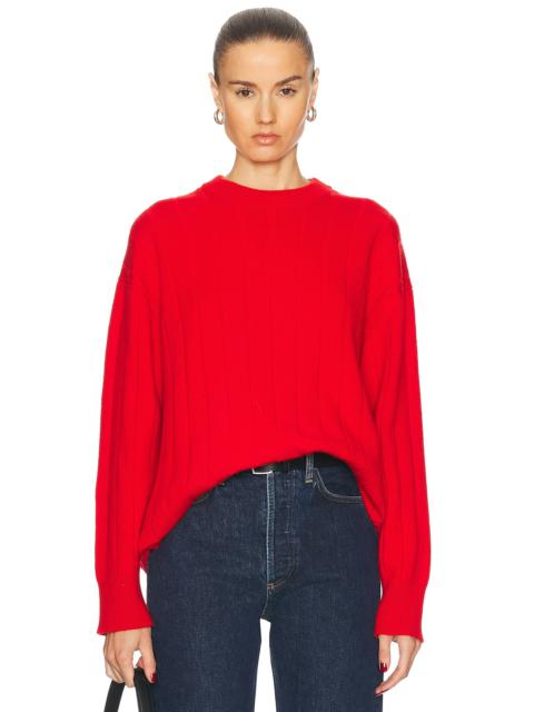 &DAUGHTER Mock Rib Crewneck Long Sweater