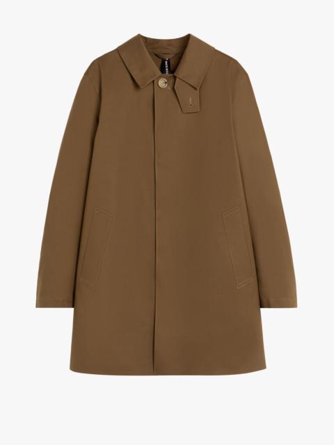 Mackintosh DUNKELD BROWN BONDED COTTON SHORT COAT